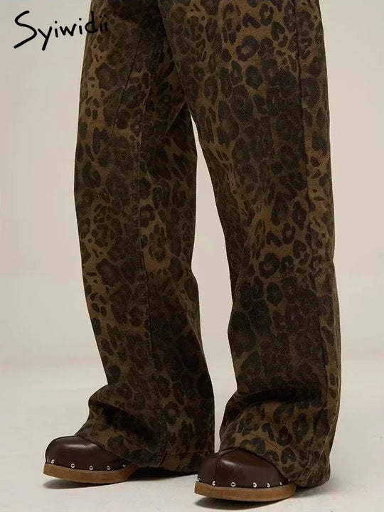 Dames Jeans met Luipaardprint