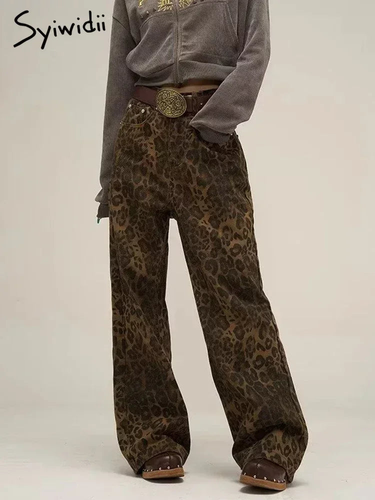 Dames Jeans met Luipaardprint
