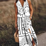 Luchtige Zomer Maxi Jurk zonder Mouwen