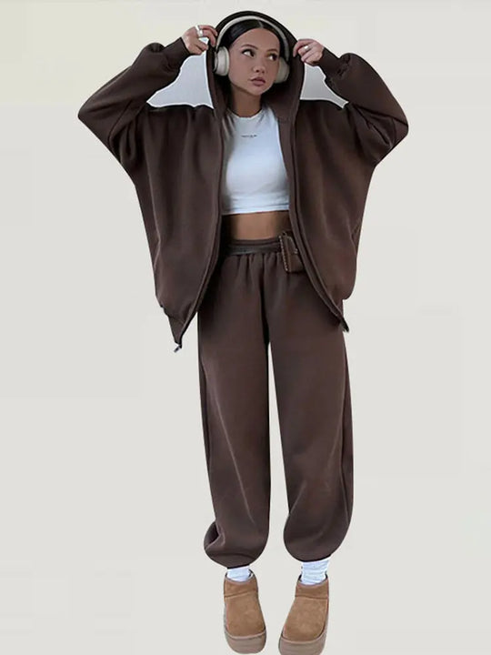 Dames | Casual Set | Hoodie | Joggingbroek | Comfortabel | Lounge | Minimalistisch