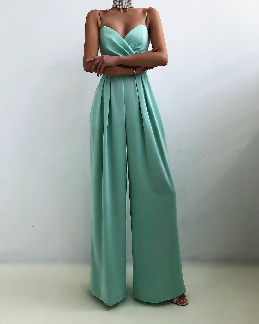 Vrouwen Strappy Elegante Wijde Jumpsuit
