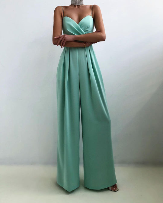 Vrouwen Strappy Elegante Wijde Jumpsuit