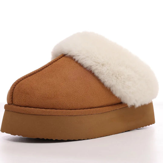 Vrouwen | Pluche Slippers | Dikke Zool | Antislip | Warme Comfortabele Huisschoenen