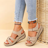 Dames Ortopedische Sandalen op een Wedge met Verstelbare Bandjes