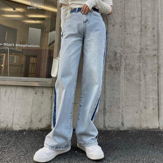 Jeans met Zijdelingse Band