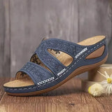 Orthopedische dames sandalen met een gevormde inlegzool