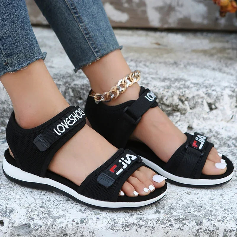 Modieuze sportieve sandalen voor dames met verstelbare banden