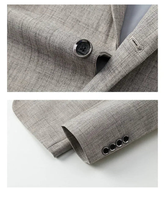 Valerio | Elegante Herenblazer in Blauw, Grijs en Beige