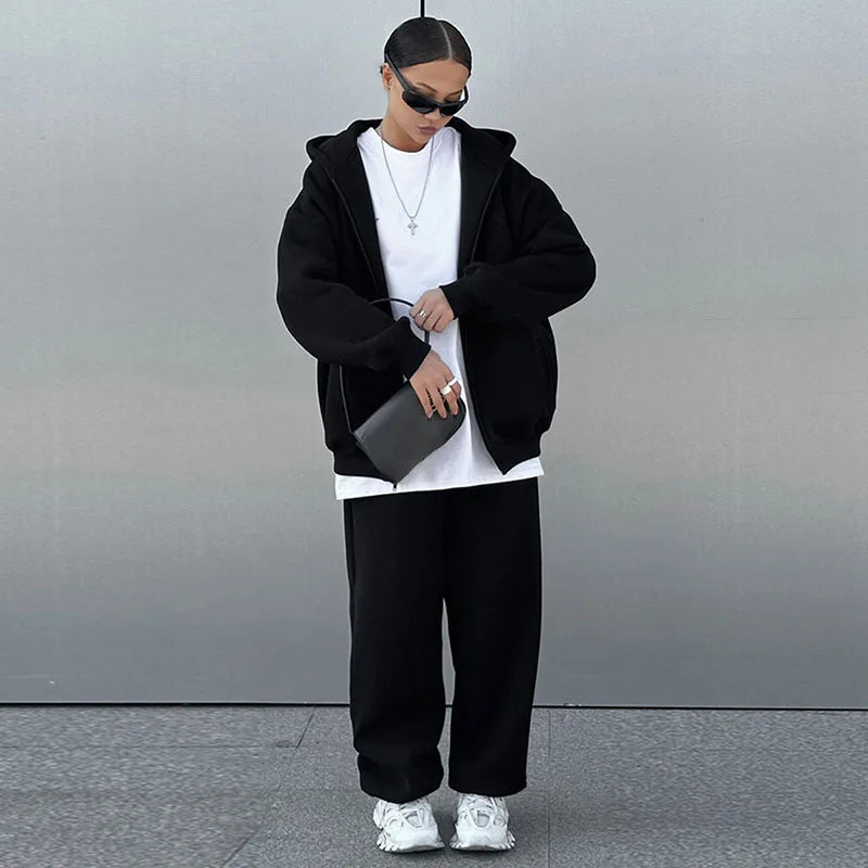 Dames | Casual Set | Hoodie | Joggingbroek | Comfortabel | Lounge | Minimalistisch