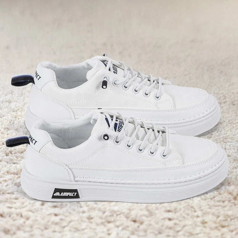 Heren Platform Skate Sneakers met Contrastzool en Vetersluiting