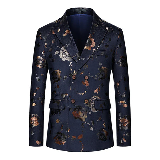 Dylan | Luxe Heren-Blazer met Bloemmotieven
