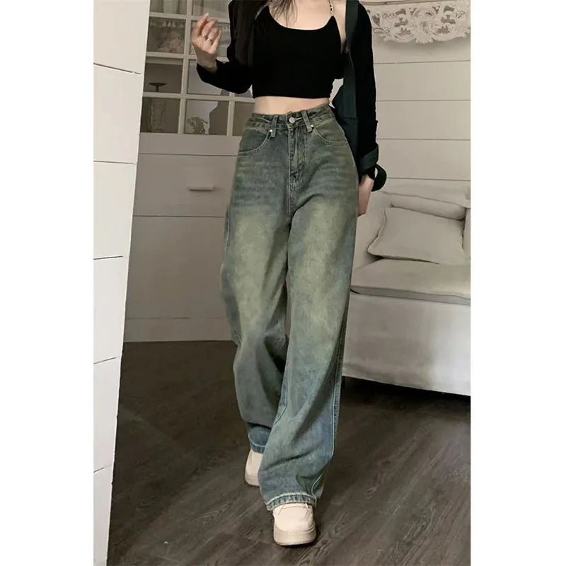 Dames Vintage Baggy Jeans