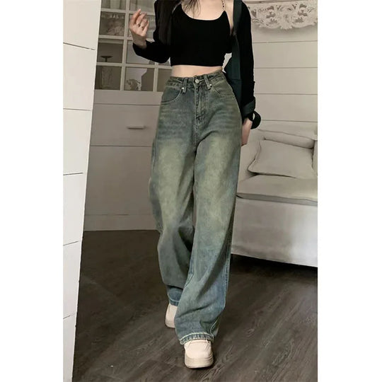 Dames Vintage Baggy Jeans