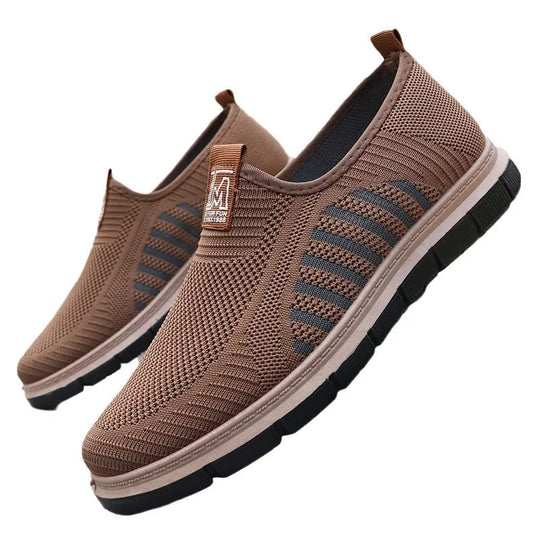 Heren Lichtgewicht Mesh Instap Sneakers met Flexibele Zoolontwerp