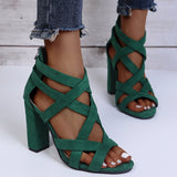 Dames gladiator sandalen met hoge hak