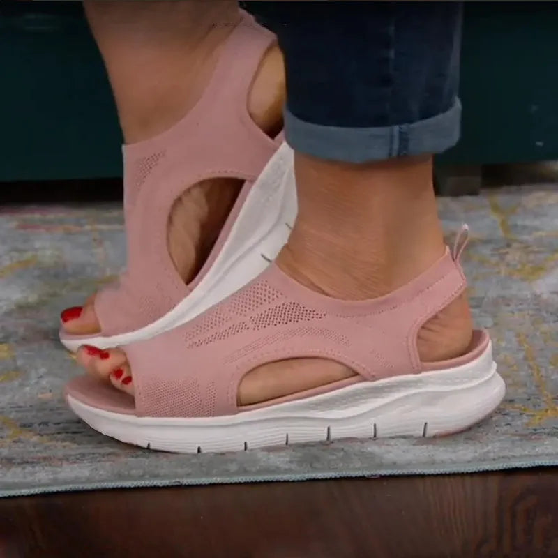 Sportieve orthopedische sandalen voor dames van ademend materiaal