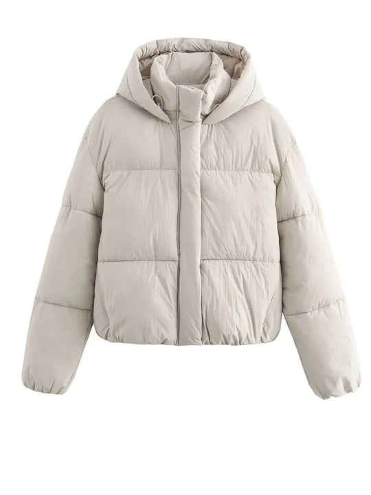 Dames Pufferjack | Met Capuchon en Dikke Gevoerde Constructie | Warme Winterjas