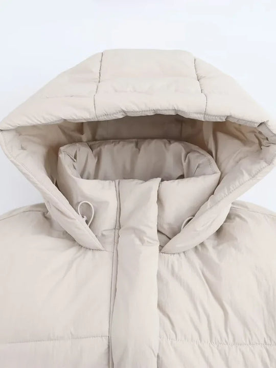 Dames Pufferjack | Met Capuchon en Dikke Gevoerde Constructie | Warme Winterjas