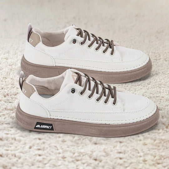 Heren Platform Skate Sneakers met Contrastzool en Vetersluiting