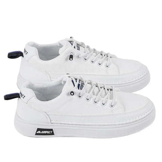 Heren Platform Skate Sneakers met Contrastzool en Vetersluiting