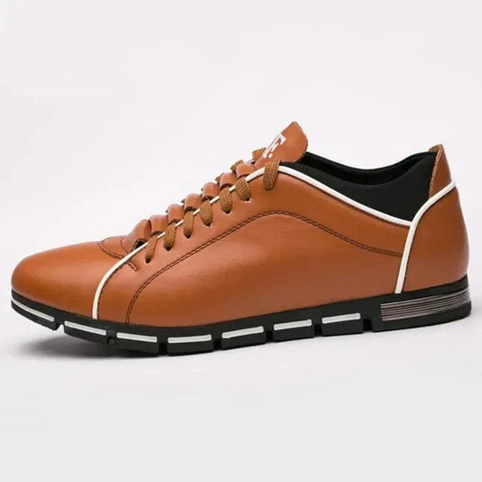 Heren Casual Veterschoenen met Contrasterende Zolenontwerp