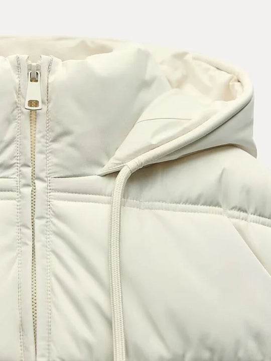 Dames Casual Gewatteerde Pufferjas met Capuchon | Lichtgewicht Gequilte Winterjas