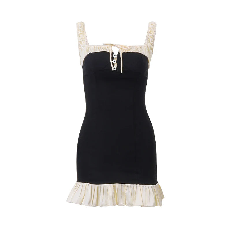 Elegante Mini-jurk met Plissé Details