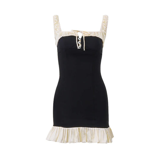 Elegante Mini-jurk met Plissé Details