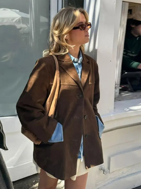Dames Button-Up Winterjas | Oversized Pasvorm | Functionele Zakjes