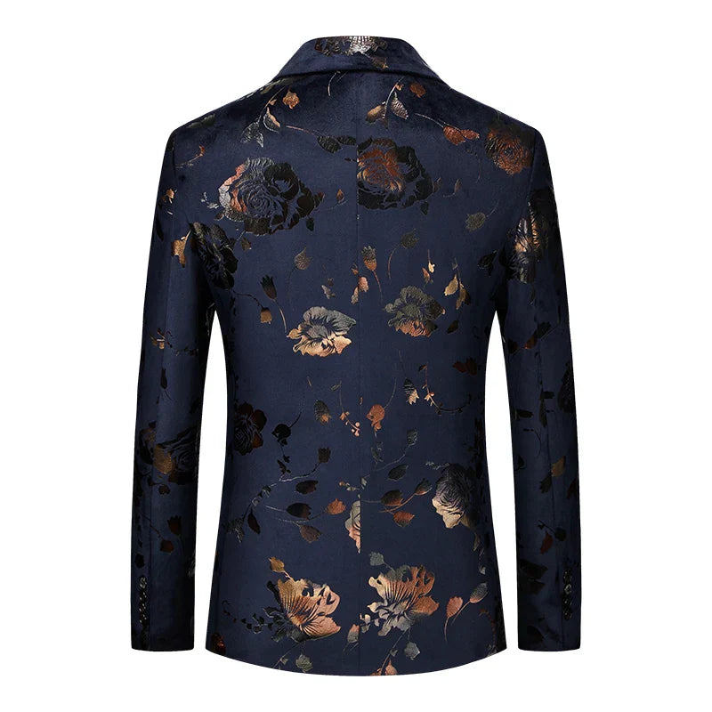 Dylan | Luxe Heren-Blazer met Bloemmotieven