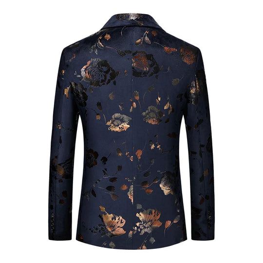 Dylan | Luxe Heren-Blazer met Bloemmotieven