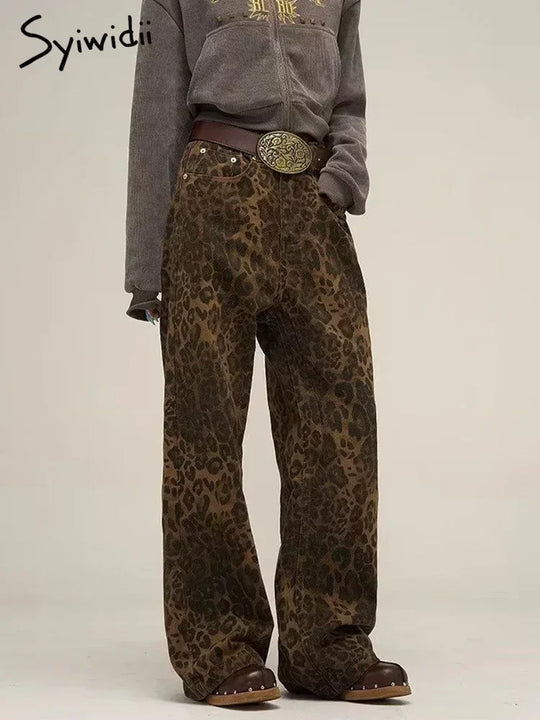Dames Jeans met Luipaardprint