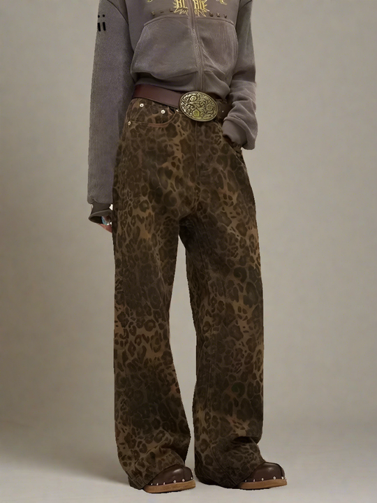 Dames Jeans met Luipaardprint