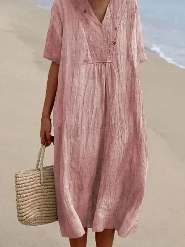 Zomerse oversized katoenen jurk