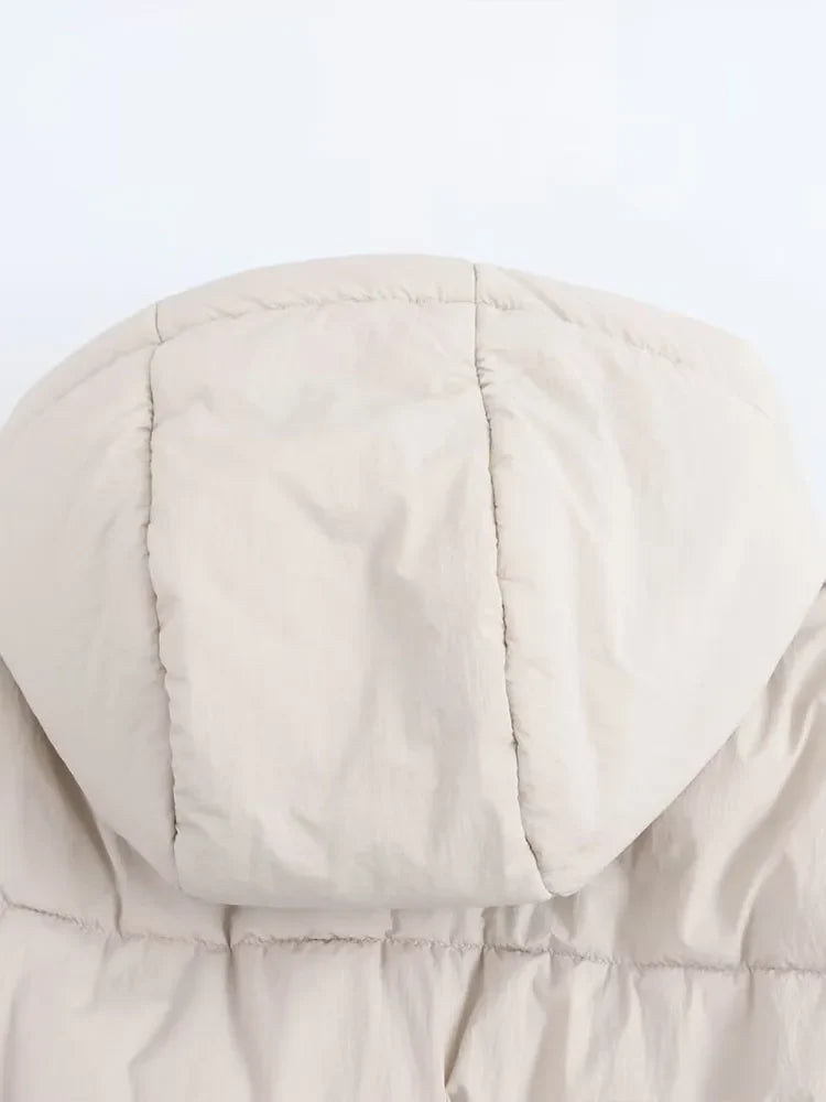 Dames Pufferjack | Met Capuchon en Dikke Gevoerde Constructie | Warme Winterjas