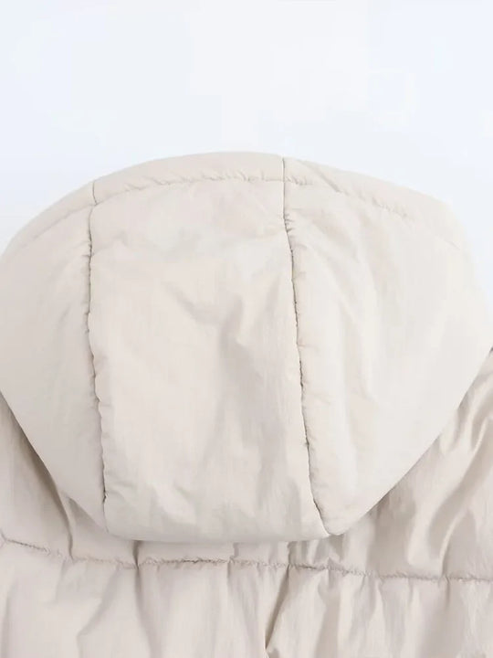 Dames Pufferjack | Met Capuchon en Dikke Gevoerde Constructie | Warme Winterjas