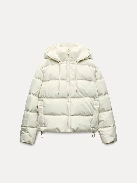 Dames Casual Gewatteerde Pufferjas met Capuchon | Lichtgewicht Gequilte Winterjas