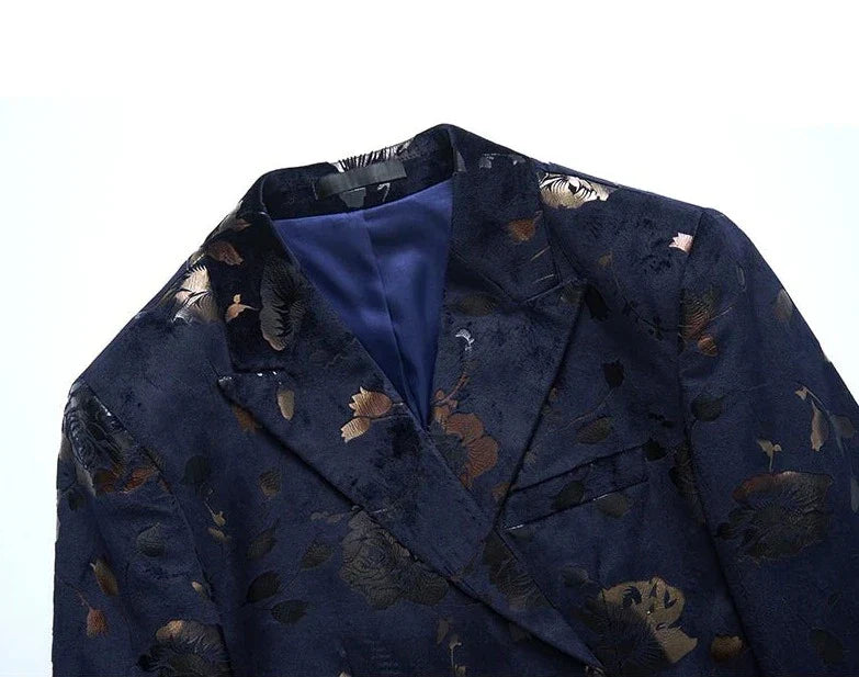 Dylan | Luxe Heren-Blazer met Bloemmotieven