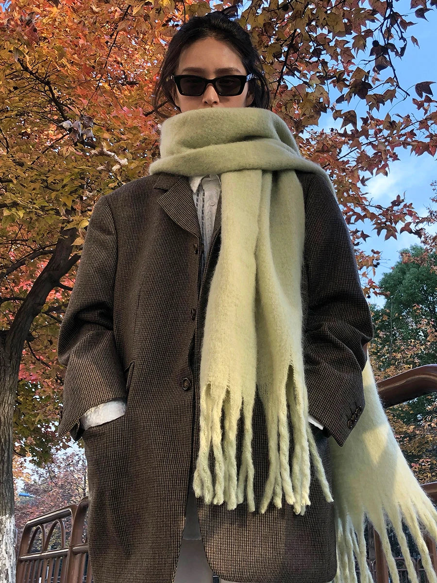 Dikke Sjaal met Franje voor Vrouwen | Ideaal voor het Winterseizoen