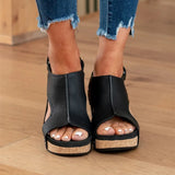 Dames Sandalen op Wedge met Uitsparingen