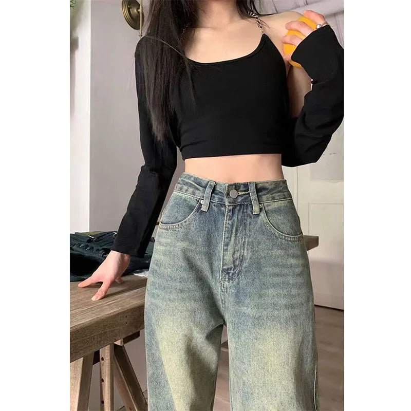 Dames Vintage Baggy Jeans