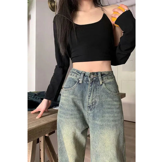 Dames Vintage Baggy Jeans