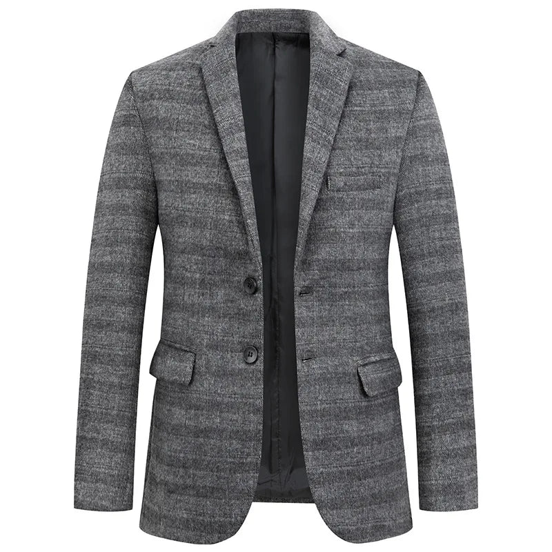 Ryan | Elegante Herenblazer in Grijs en Khaki – Stijlvol en Veelzijdig