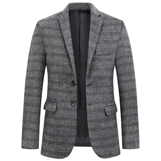 Ryan | Elegante Herenblazer in Grijs en Khaki – Stijlvol en Veelzijdig