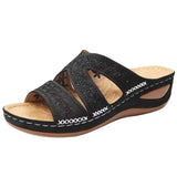 Orthopedische dames sandalen met een gevormde inlegzool
