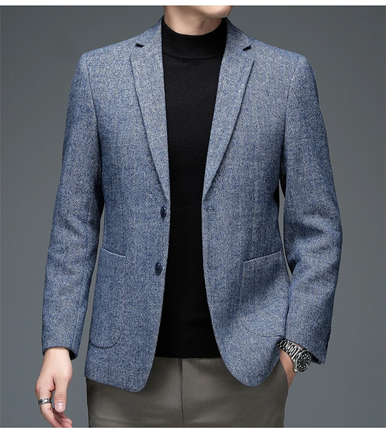 Givano | Elegante Herenblazer in Grijs