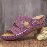 Orthopedische dames sandalen met een gevormde inlegzool