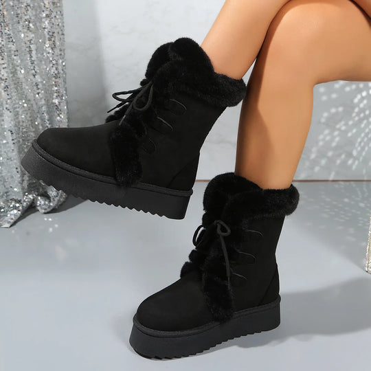 Vrouwen | Hoge Snowboots | Dikke Zool | Warm Gevoerd | Casual Winter Schoenen