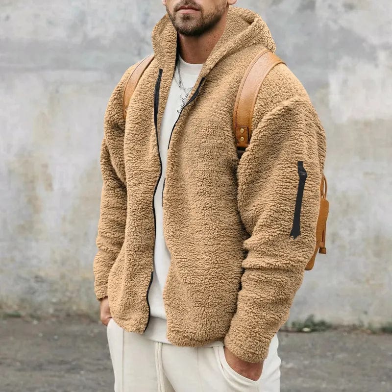 Gevoerde Hoodie met Rits en Zak op de Mouw voor Volwassenen | Ideaal voor de Winter