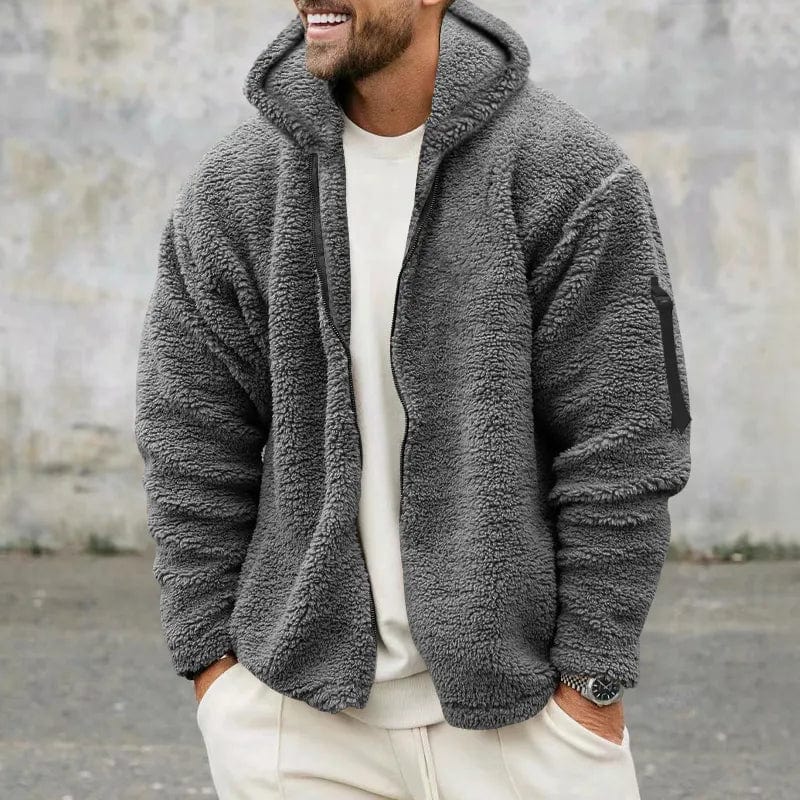Gevoerde Hoodie met Rits en Zak op de Mouw voor Volwassenen | Ideaal voor de Winter